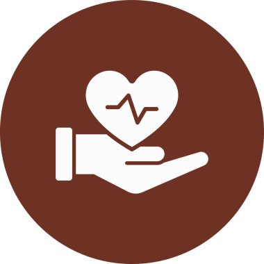 Bir kalp simgesinin vektör illüstrasyonu