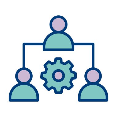 takım çalışması düz vektör simgesi