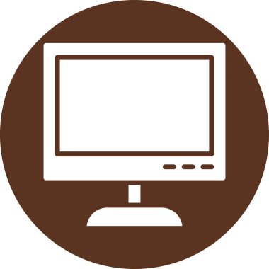 bilgisayar izleme simgesi, vektör illüstrasyonu