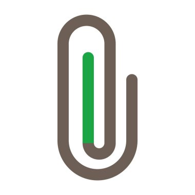 bir termometrenin yeşil ve siyah vektör simgesi