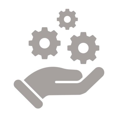 vites mekanizması düz vektör simgesi