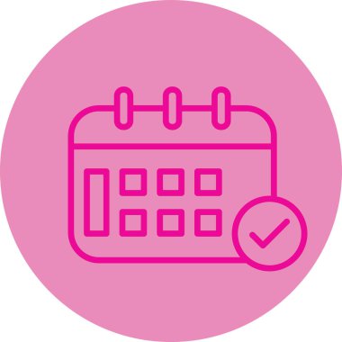 Takvim. Web simgesi basit illüstrasyon