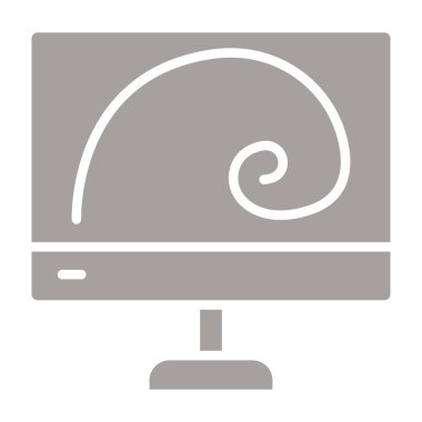 Beyaz bir bilgisayar fare simgesinin vektör çizimi