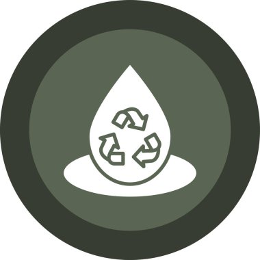 Geri dönüşüm simgesi, vektör illüstrasyonu