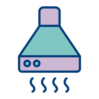 elektrik süpürgesi renk simgesi, vektör.