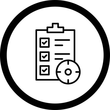 Pano simgesinin vektör illüstrasyonu