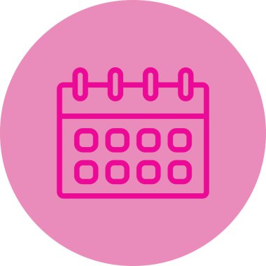 Takvim simgesi vektör illüstrasyonu