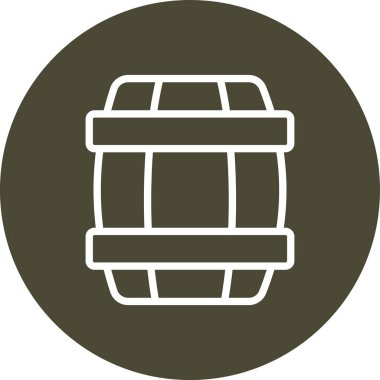 Fıçı ikonu. Vektör İllüstrasyonu