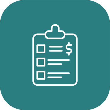 Soyut arkaplan gruplandırılmış kontrol listesi simgesi