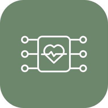 vektör kalp hızı simgesi