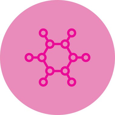 atom. Web simgesi basit illüstrasyon