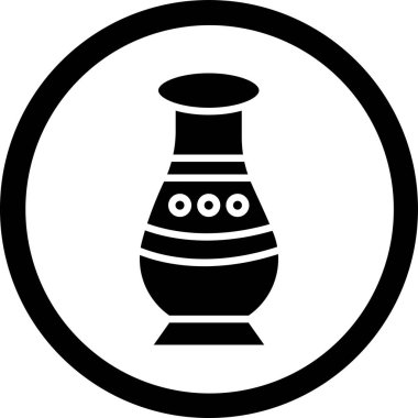 Bir benzin istasyonu simgesinin vektör illüstrasyonu