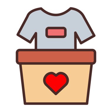 kutu simgesi vektör illüstrasyonu