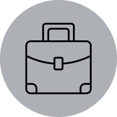 Çanta simgesinin vektör illüstrasyonu