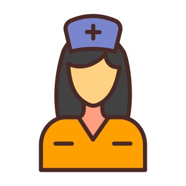 hemşire kadın avatar simgesi