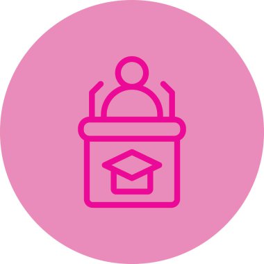 Kapaklı eğitim simgesinin vektör illüstrasyonu