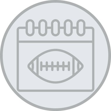 Rozet stili Amerikan futbol sahası ikonu