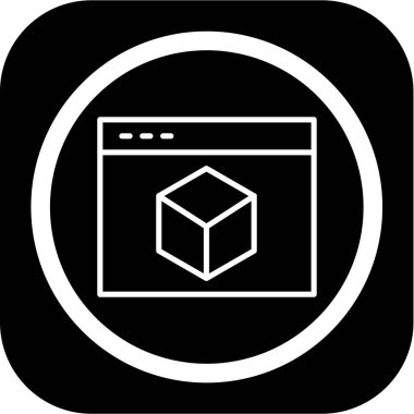 Tanısal ağ simgesi, vektör illüstrasyonu