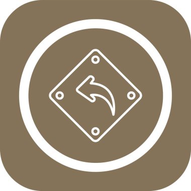 Modern yol simgesinin vektör illüstrasyonu