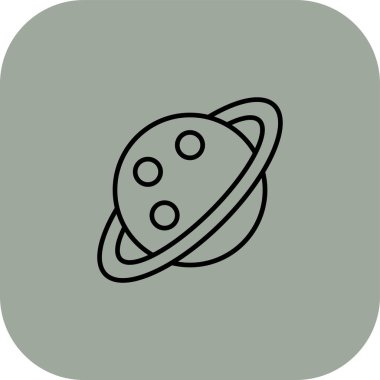 Gezegen ikonu. vektör simgesi