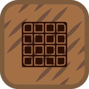 çikolata simge vektör çizim