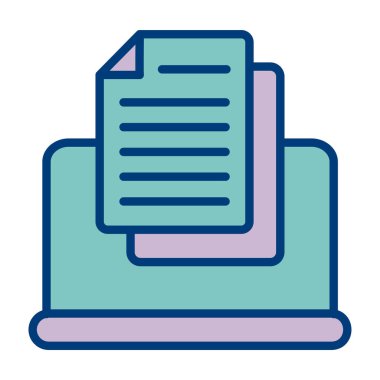 Belge. Web simgesi basit tasarım