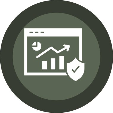 Veri Yönetimi simgesi, vektör illüstrasyonu