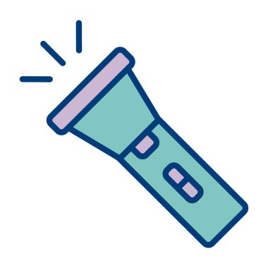 el feneri. Web simgesi basit illüstrasyon