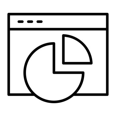 Tarayıcı web vektör simgesi