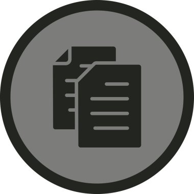 Belge. Web simgesi basit illüstrasyon