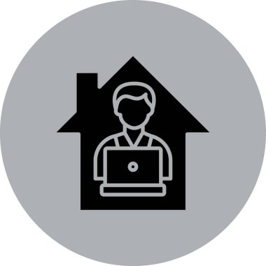 Ev simgesi vektör illüstrasyonu