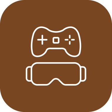 gözlük simgesi, vektör illüstrasyonu