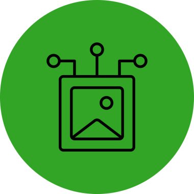 Modern b 'nin vektör illüstrasyonu