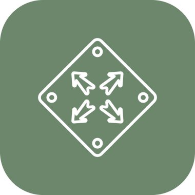 Soyut arkaplanda sağ ok simgesi izole edildi