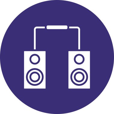 Müzik. Web simgesi basit illüstrasyon