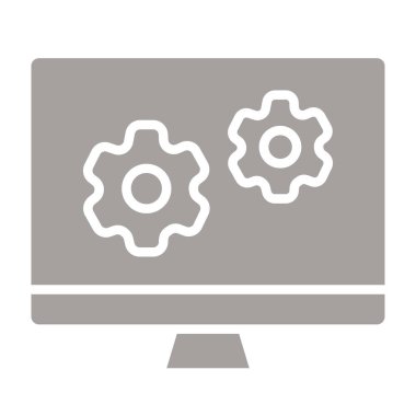 Web ayarı simgesi vektör illüstrasyonu