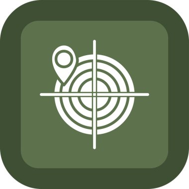 vektör hedef simgesi illüstrasyonu