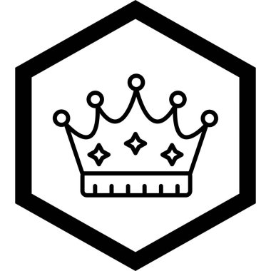 Taç simgesi, vektör illüstrasyonu
