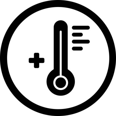 özet biçiminde termometre sıcaklık simgesi