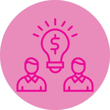 İş ve finans simgesinin vektör illüstrasyonu