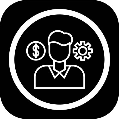 İş simgesinin vektör illüstrasyonu