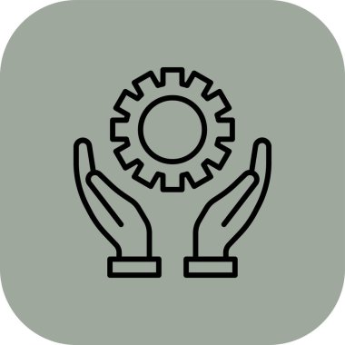 dişli vektör simgesi. resimleme