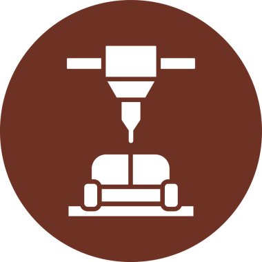 araba yıkama ikonu vektör illüstrasyonu