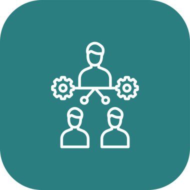 Soyut arkaplan gruplandırılmış takım simgesi