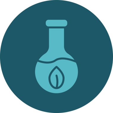 Bir şişe simgesinin vektör illüstrasyonu