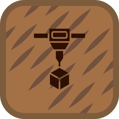 Bir dron simgesinin vektör illüstrasyonu