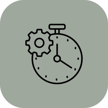 Kişisel ve ticari kullanım için vektör zaman simgesi.