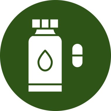 Bir şişe sıvının vektör çizimi