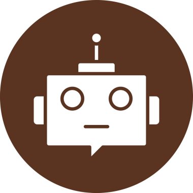 vektör robot simgesi, illüstrasyon