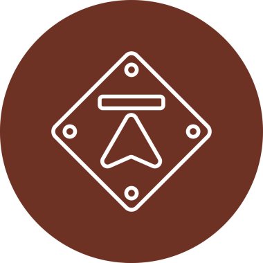 Ok. Web simgesi basit illüstrasyon